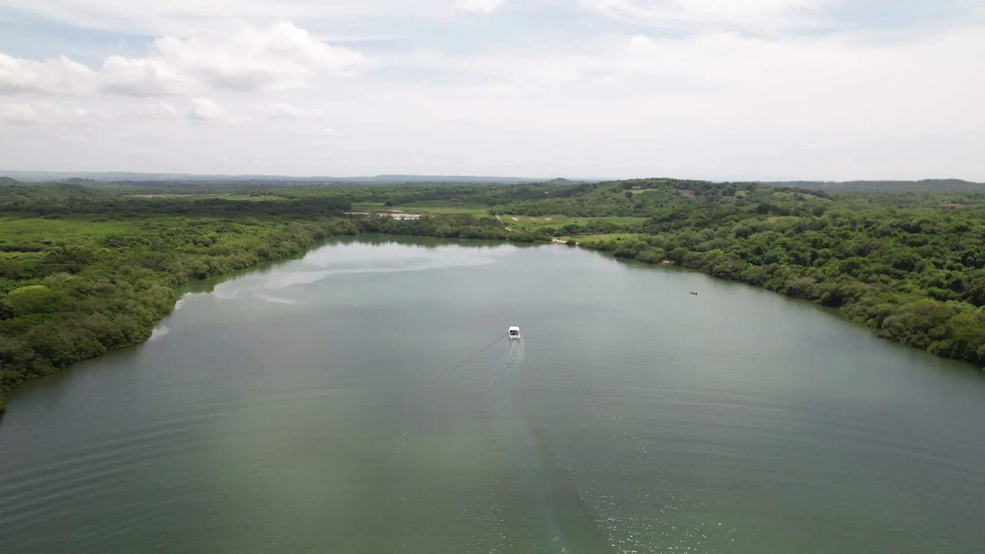 Vista aérea de la Ciénaga de los Vásquez en Barú