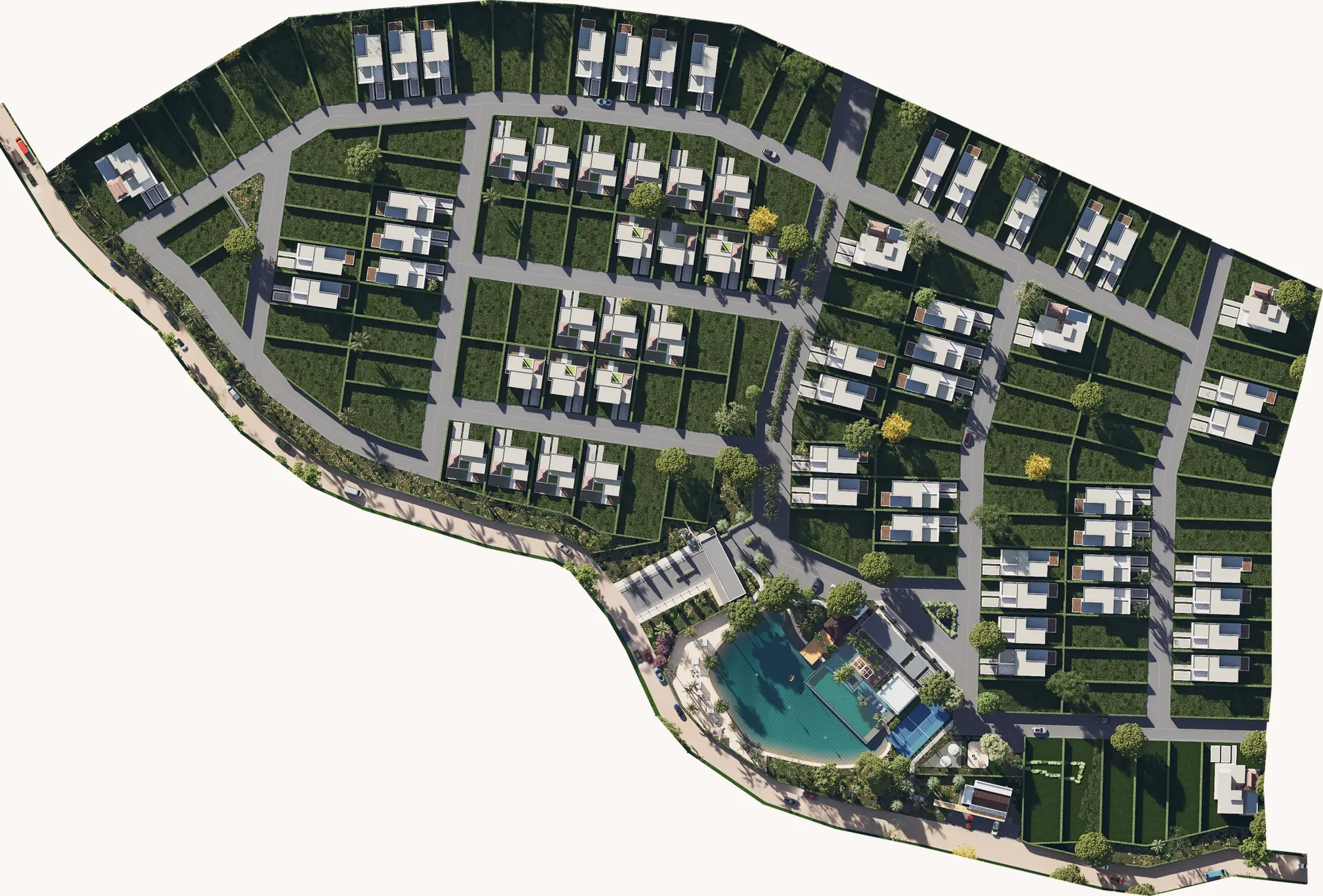 Plano del loteo de Baruch Villages